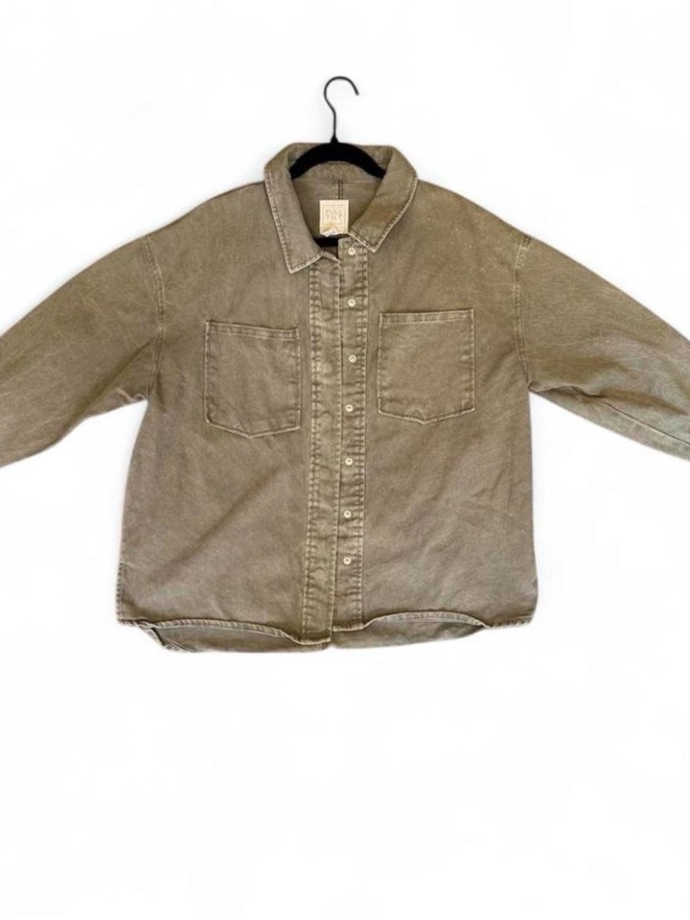 Full Tilt Sage Button Up Shirt